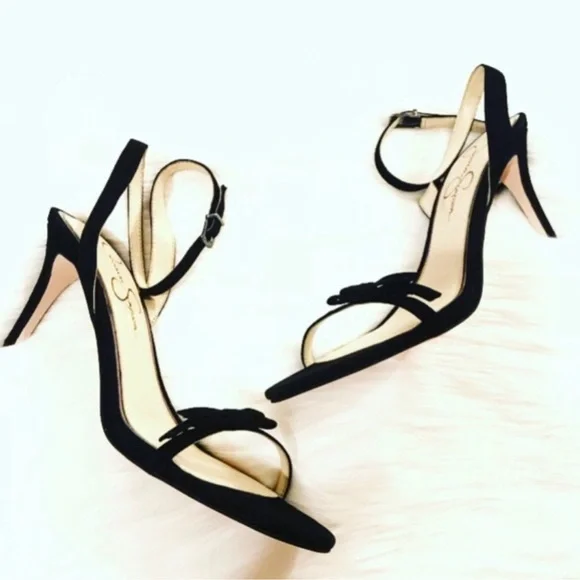 NEW Jessica Simpson Black Suede Heels - Picture 2 of 9